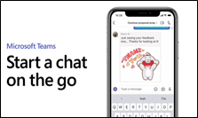 Start a chat on the go