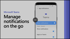 Manage notifications on the go